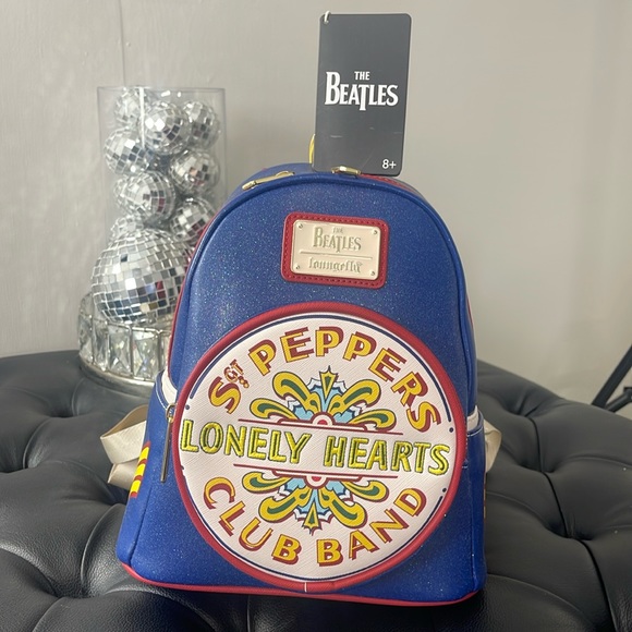 LOUNGEFLY The Beatles Sparkley Backpack - Picture 2 of 6